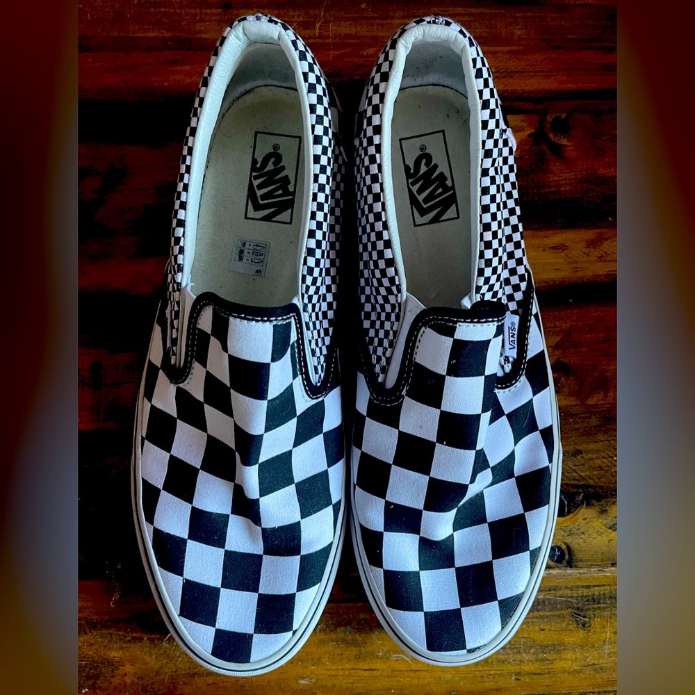 VANS, skater sneakers, size 11.5 worn one time, excellent condition